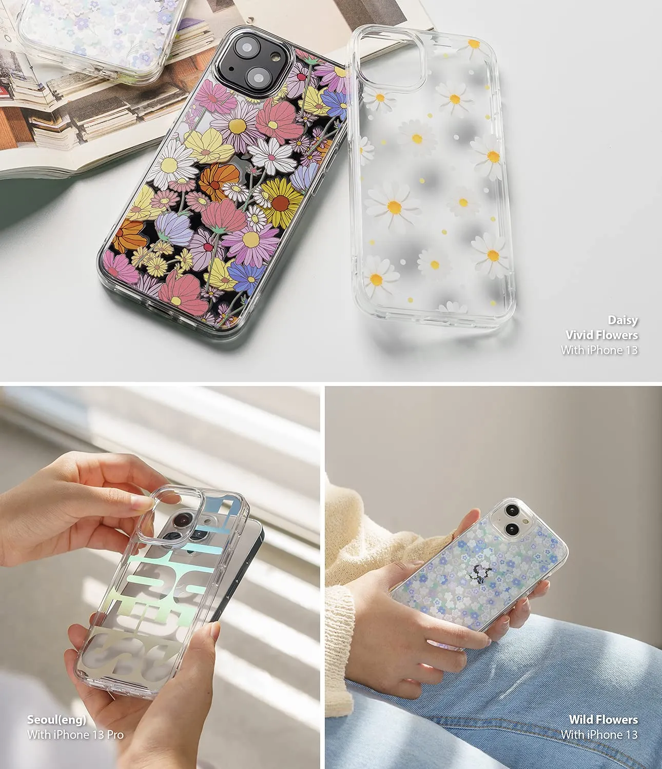 iPhone 13 Back Cover Case | Fusion Design - Daisy