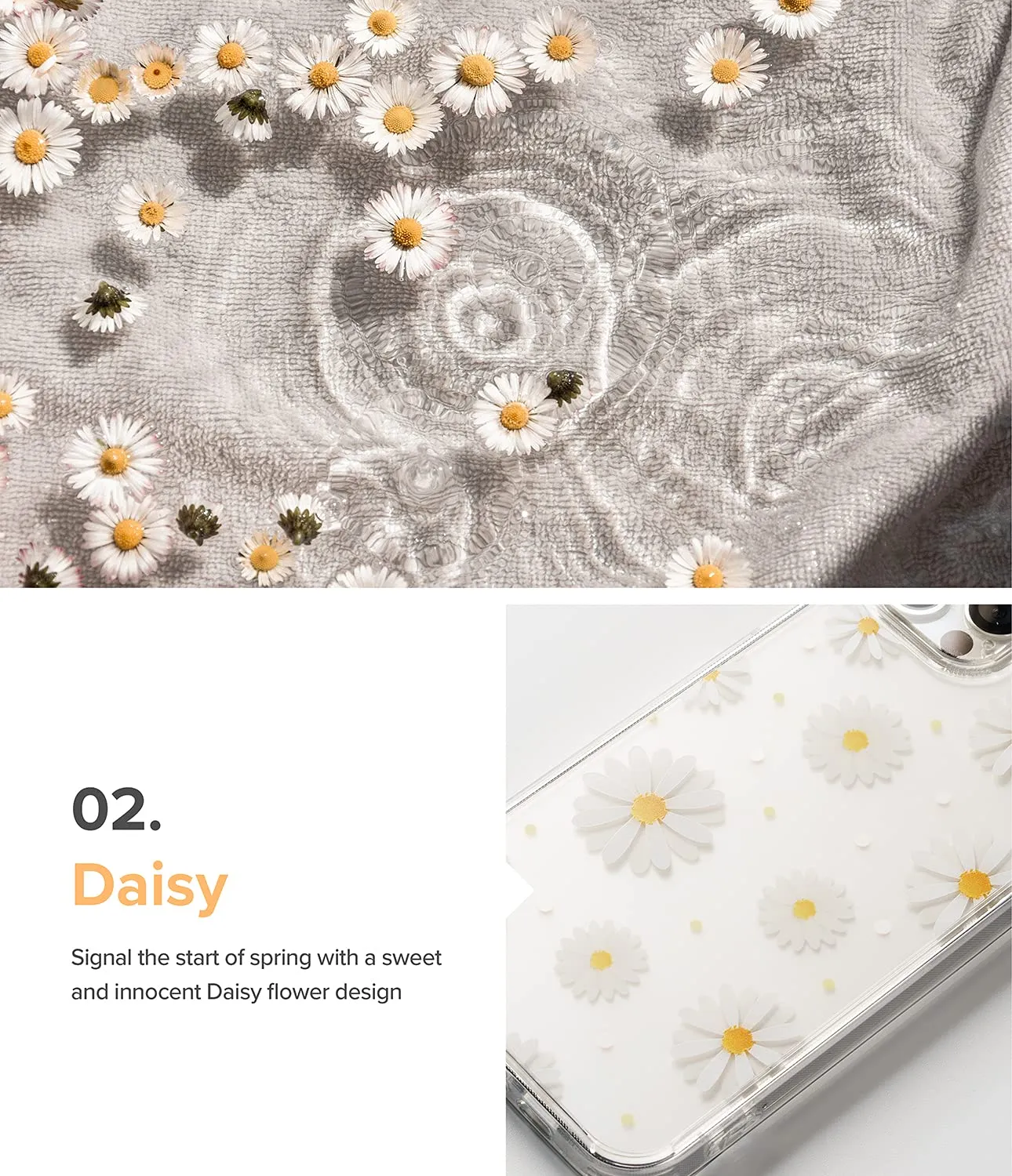 iPhone 13 Back Cover Case | Fusion Design - Daisy