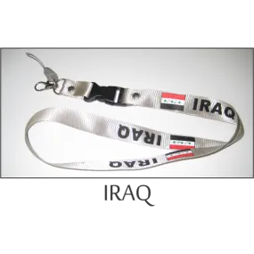 Iraq Flags Lanyard