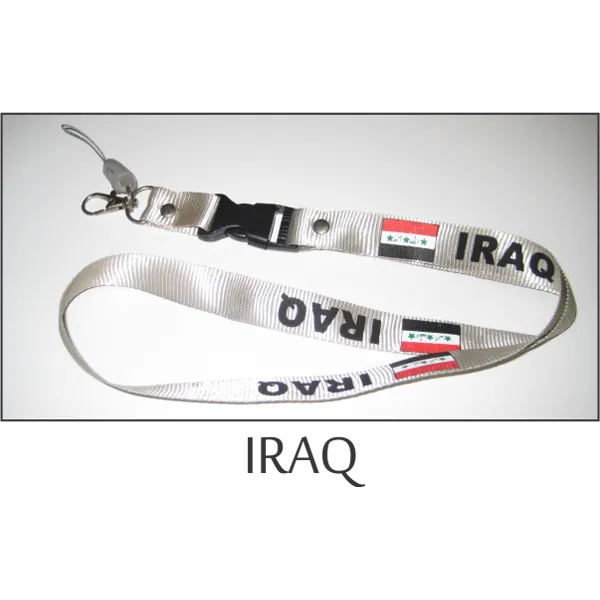 Iraq Flags Lanyard