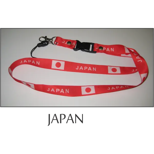 Japan Flags Lanyard