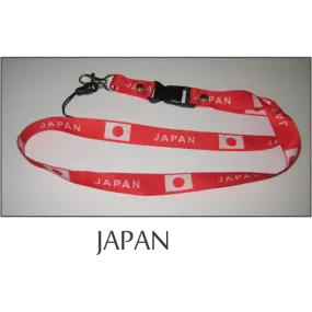 Japan Flags Lanyard