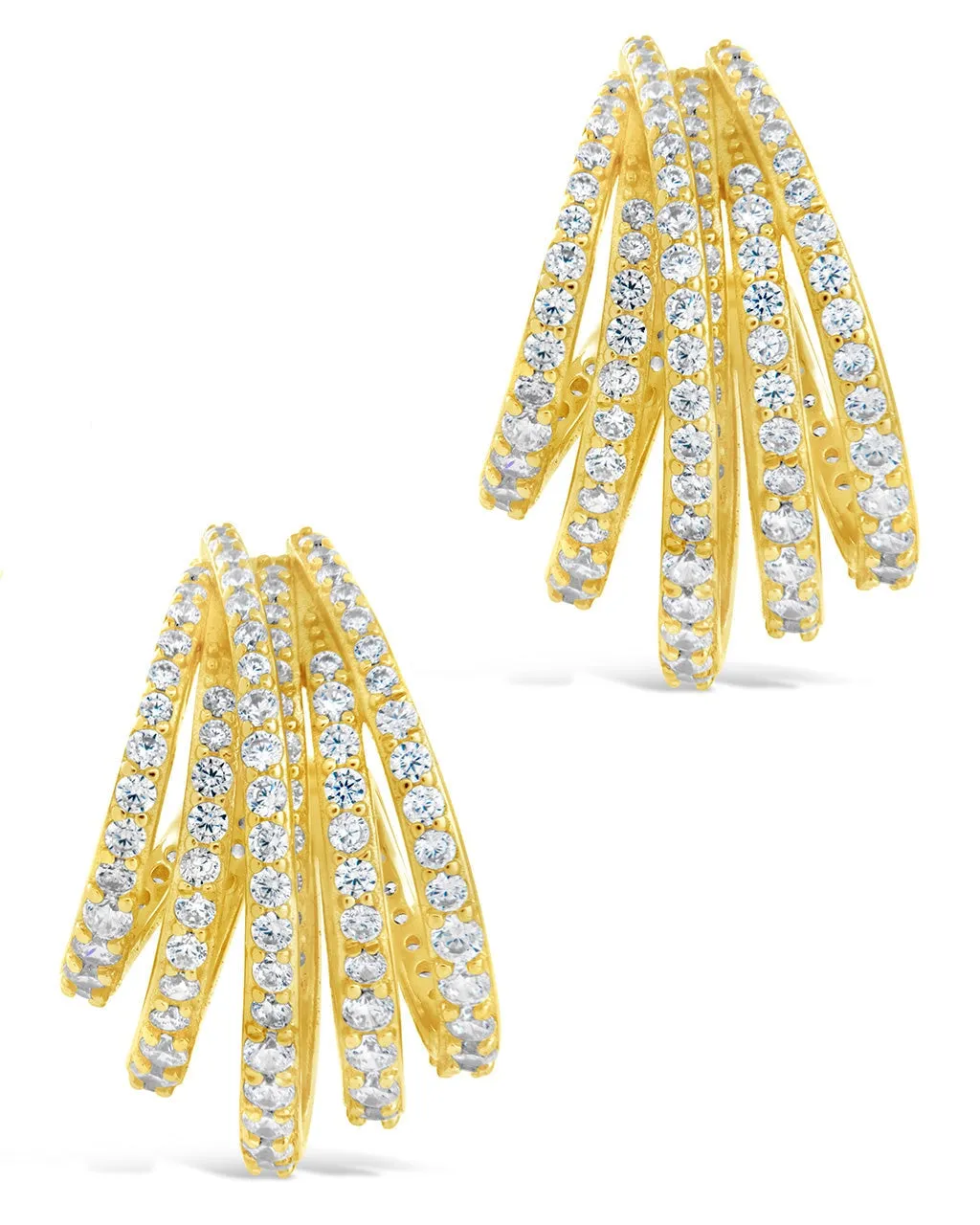 Jenny CZ Statement Hoop Earrings