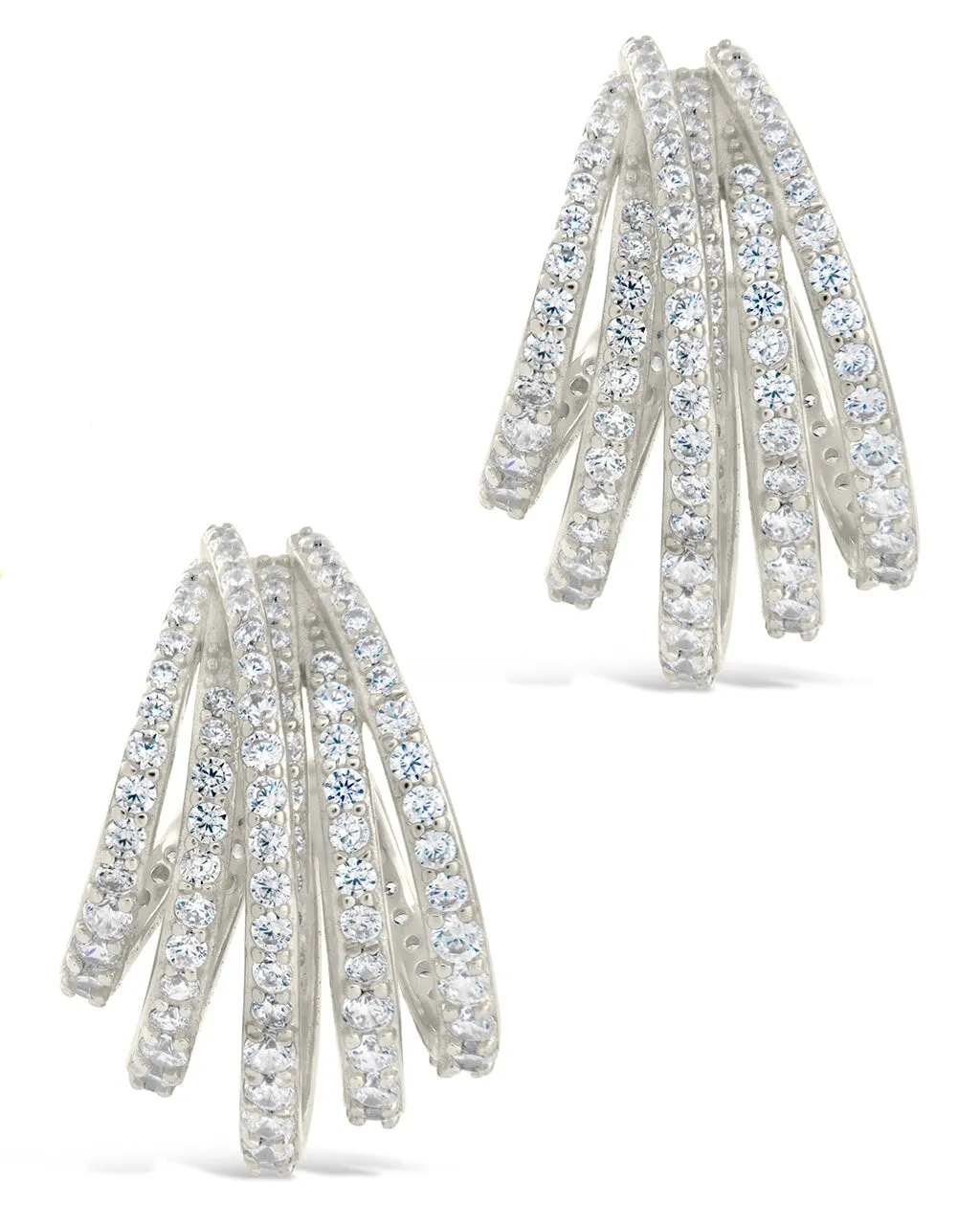 Jenny CZ Statement Hoop Earrings