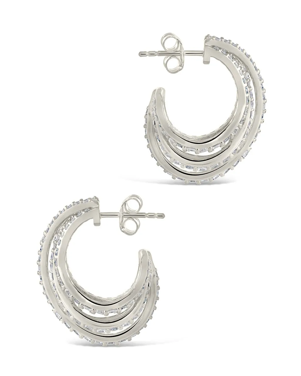 Jenny CZ Statement Hoop Earrings