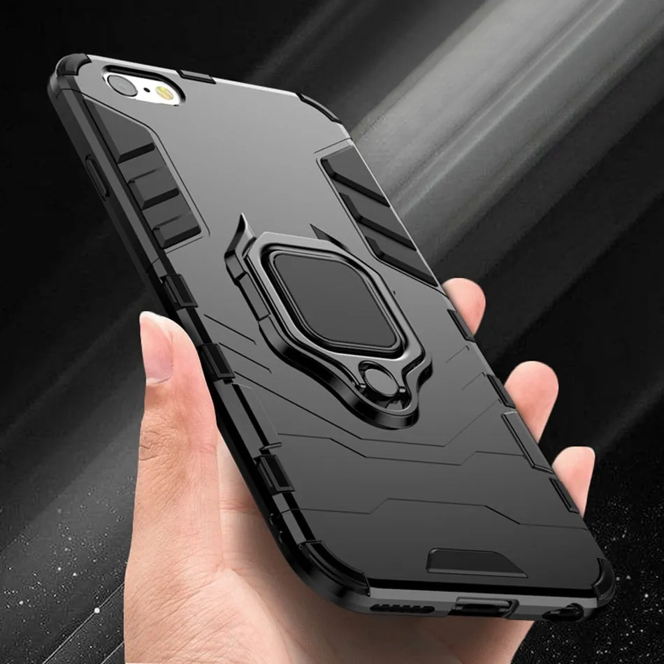 KISSCASE Armor Phone Case For Xiaomi Redmi 6 6pro Note 4X 5 6pro 7 Combo Case For Xiaomi Mi 8 9T A1 A2 Max 3 Pocophone F1 Fundas