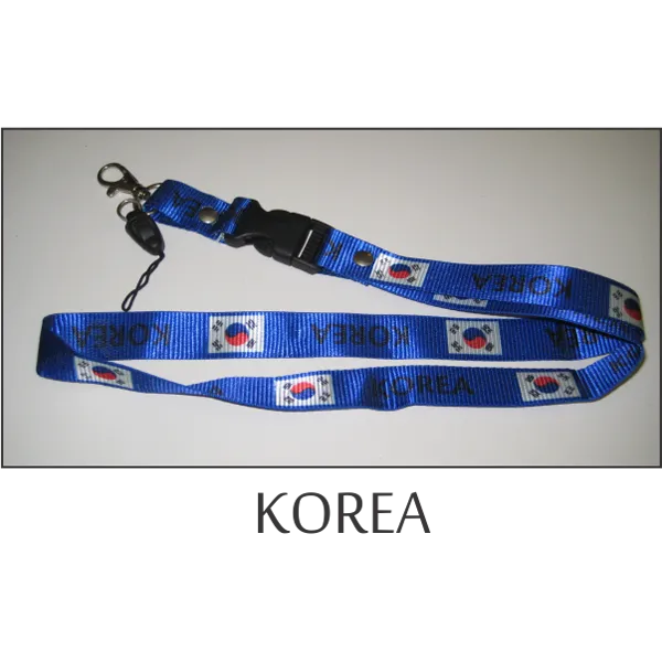 Korea Flags Lanyard