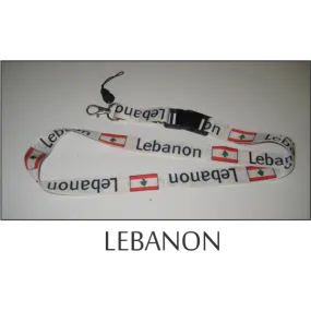 Lebanon Flags Lanyard