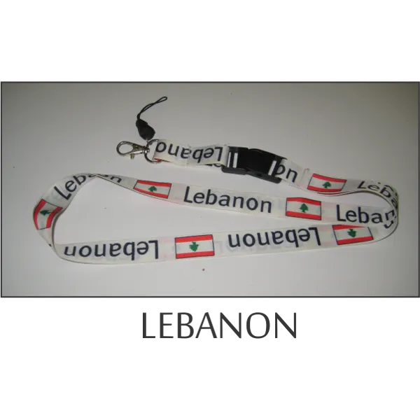 Lebanon Flags Lanyard