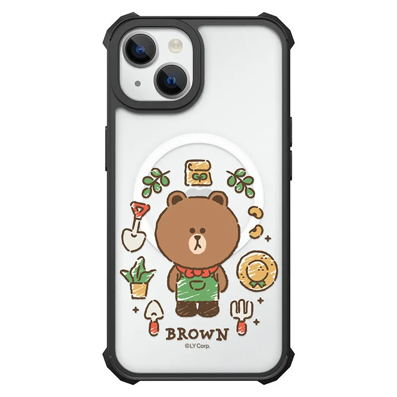 Line Friends MagSafe Shockproof Anti-Scratch Air Hard Case Cover