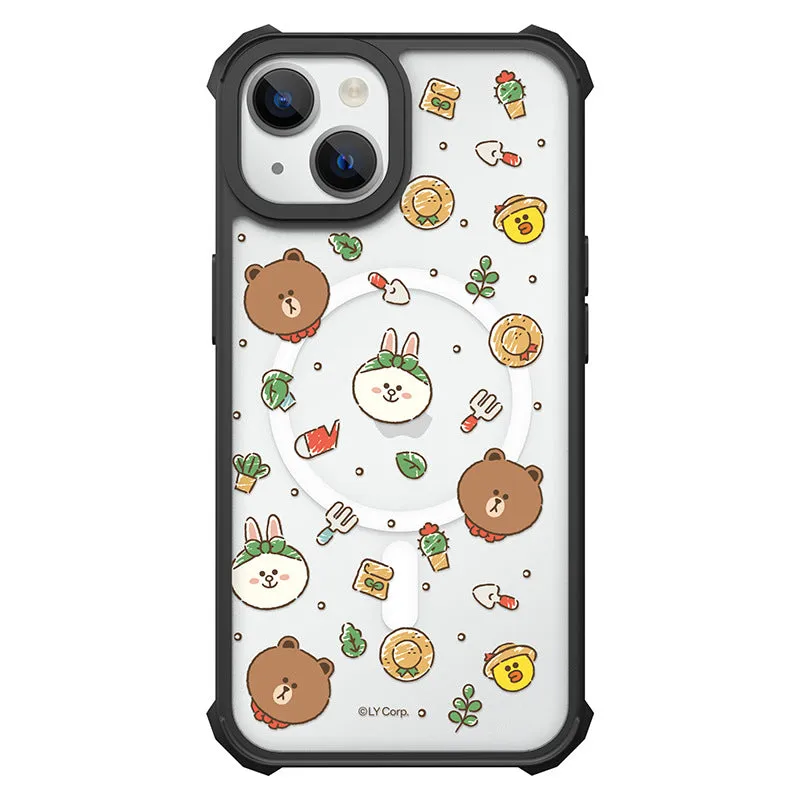 Line Friends MagSafe Shockproof Anti-Scratch Air Hard Case Cover