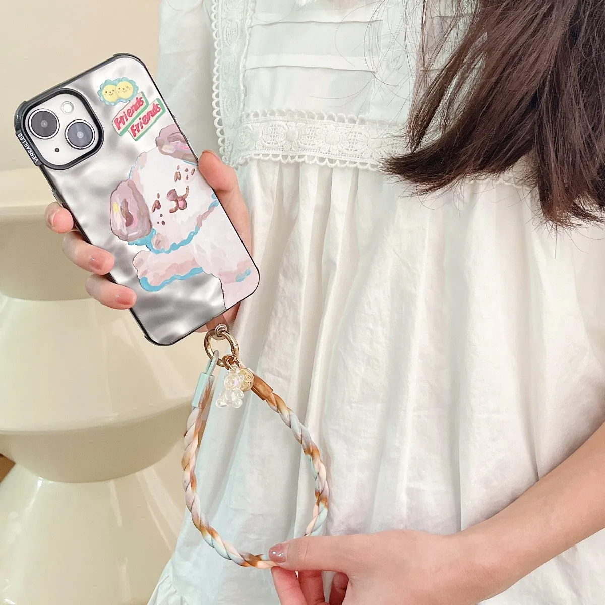 Luminous Bear Universal Silicone Phone Wrist Lanyard