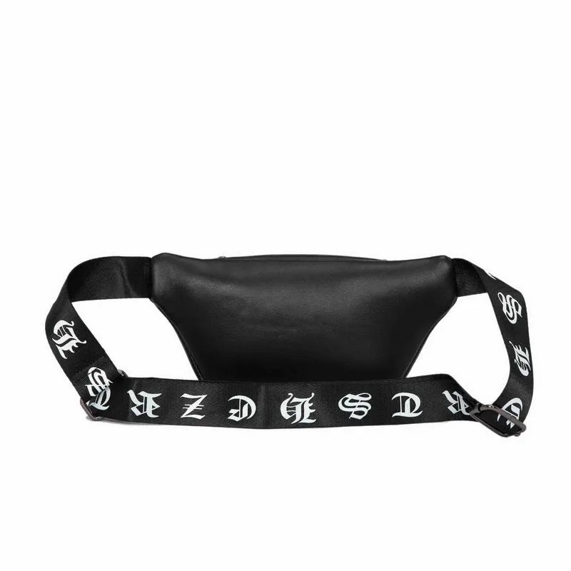 Luxury Punk PU Leather Men Waist Bag