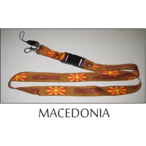 Macedonia Flags Lanyard