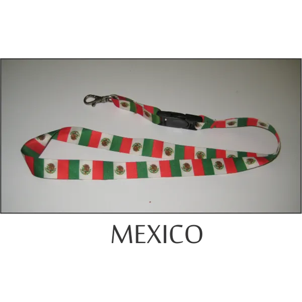 Mexico Flags Lanyard