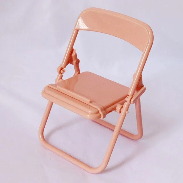 Mini Folding Chair Creative Phone Holder