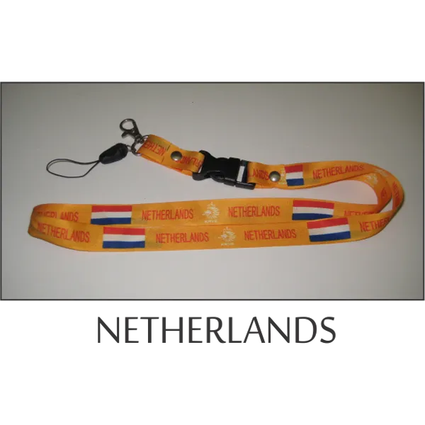 Netherlands Flags Lanyard