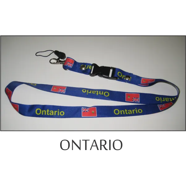 Ontario Flags Lanyard