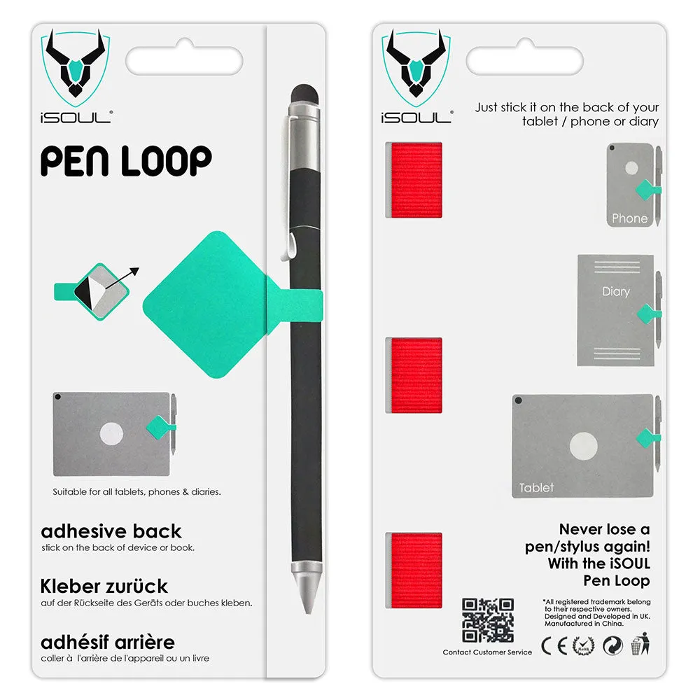 Pack of 3  quality PU leather Pen Loop Sticker for Notebooks