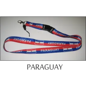 Paraguay Flags Lanyard