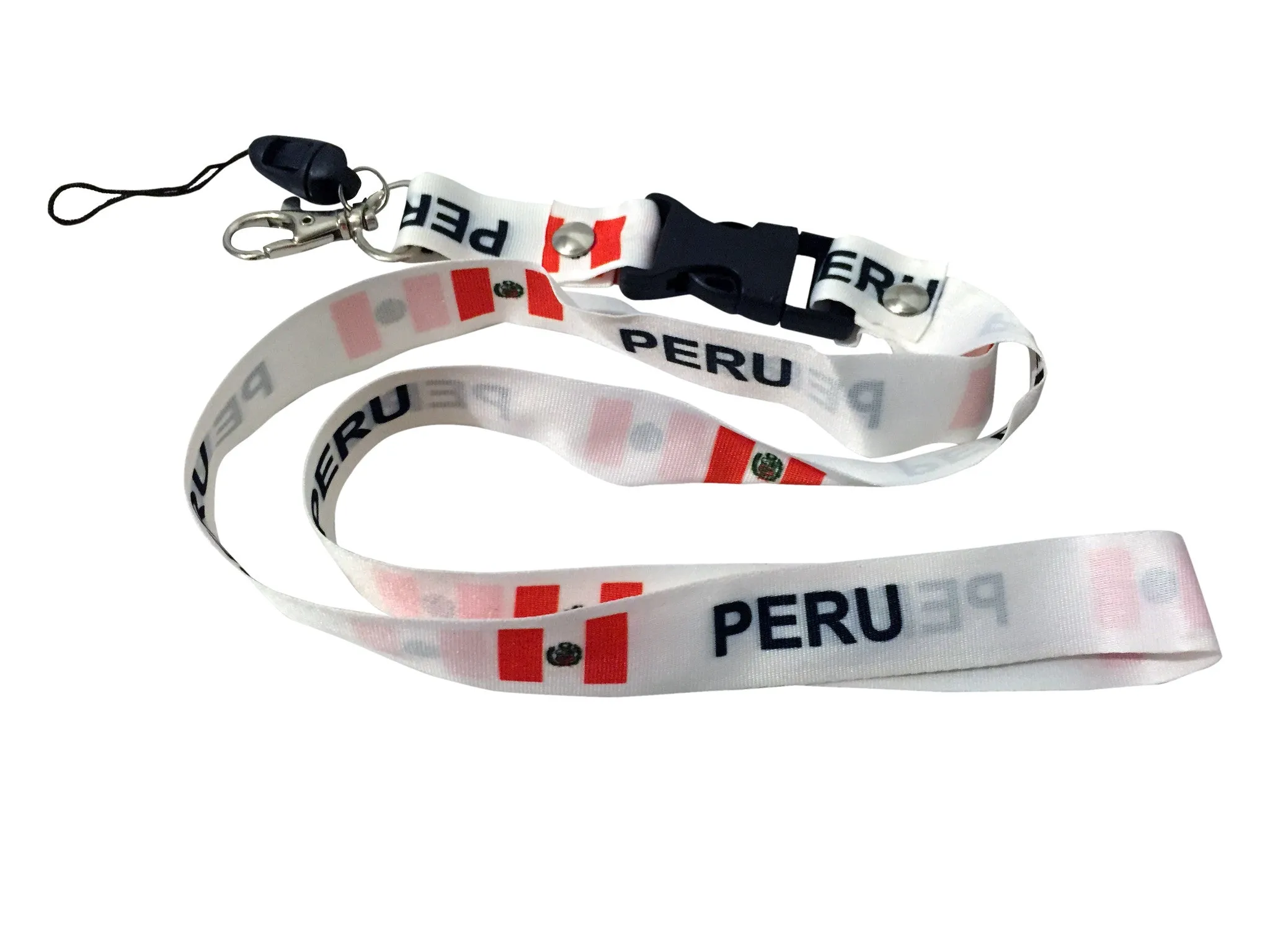 Peru Flags Lanyard