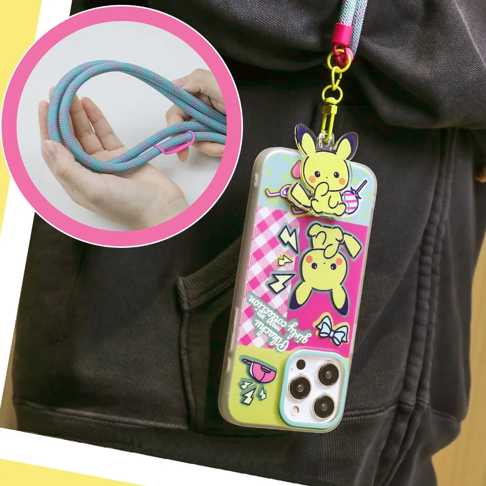 Pokémon All-inclusive Shockproof Protective Case Cover with Doll Charm Lanyard