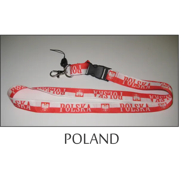 Poland Flags Lanyard