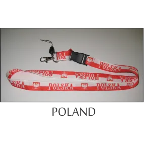 Poland Flags Lanyard