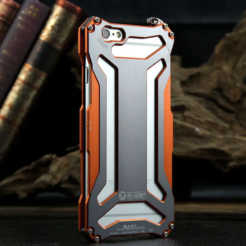 R-Just Gundam Aerospace Aluminum Contrast Color Shockproof Metal Shell Outdoor Protection Case