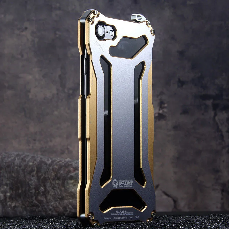 R-Just Gundam Aerospace Aluminum Contrast Color Shockproof Metal Shell Outdoor Protection Case