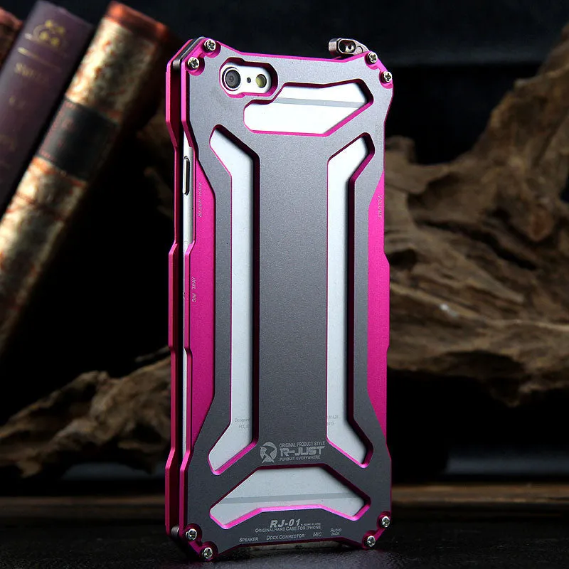 R-Just Gundam Aerospace Aluminum Contrast Color Shockproof Metal Shell Outdoor Protection Case