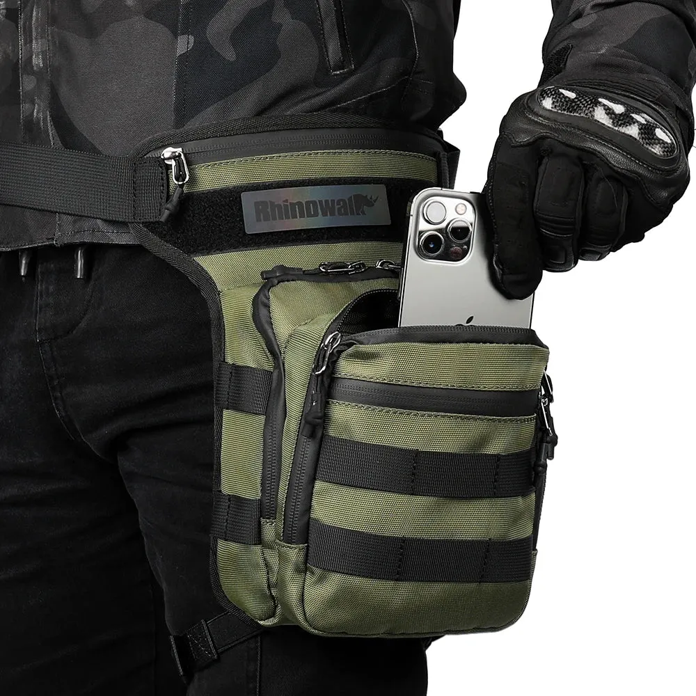 Rhinowalk Motor Waist Bag 3L Motorcycle Waist Packs Leg Bag Thigh Belt Hip Bum Travel Cell/Mobile Phone Purse Fanny Pack Bags