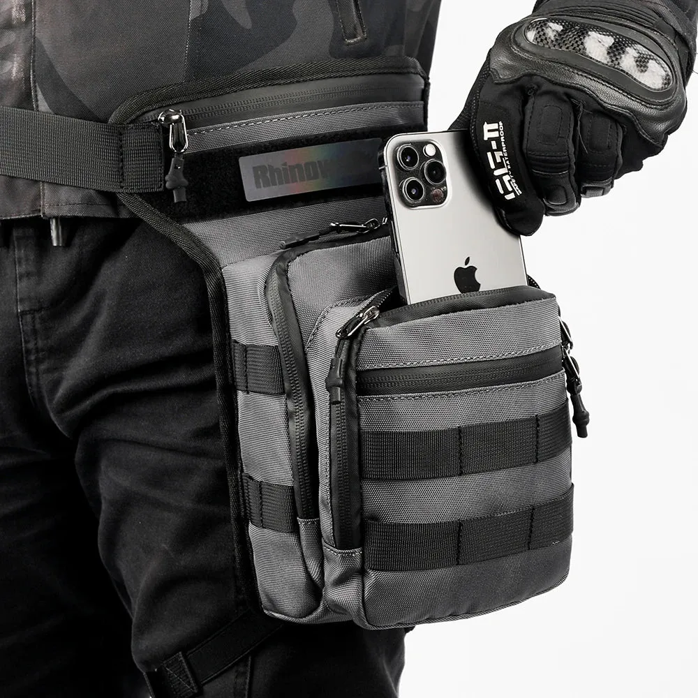 Rhinowalk Motor Waist Bag 3L Motorcycle Waist Packs Leg Bag Thigh Belt Hip Bum Travel Cell/Mobile Phone Purse Fanny Pack Bags