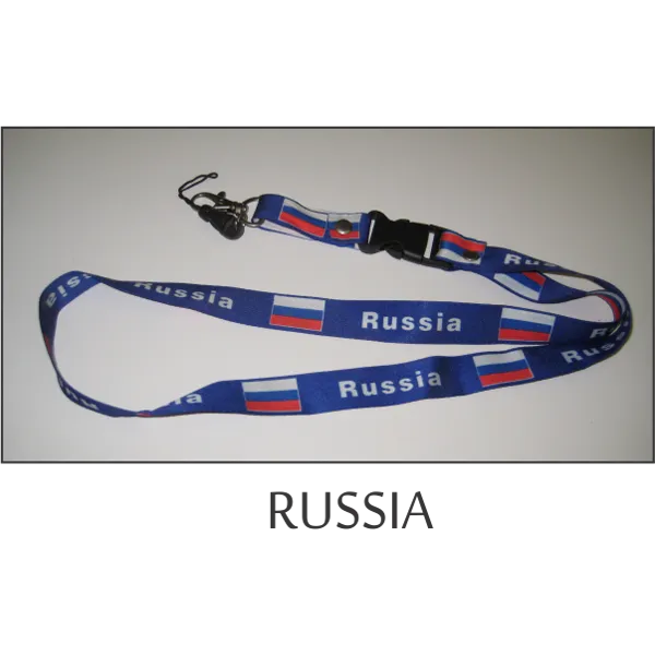 Russia Flags Lanyard