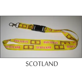 Scotland Flags Lanyard