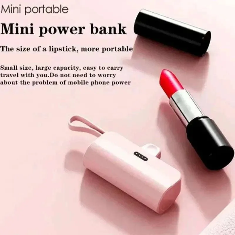 Small Portable Charger Mini Power Bank 10000mAh  Phone Plug Play Type-C for iPhone Samsung Huawei