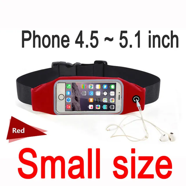 Sports Case Pouch For iPhone 6 7 Plus Xiaomi Redmi 4 Pro 4X 4A Note 4 4X Mi5 Mi6 Samsung Universal Waist Phone Bag Waterproof