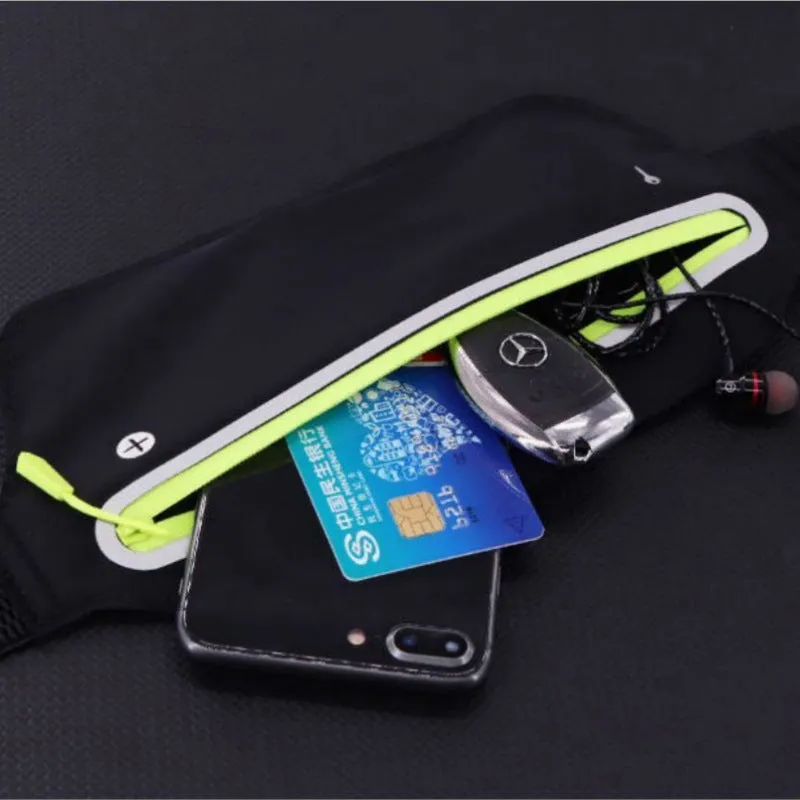 Sports waist bag, running mobile phone bag, men's and women's multi-functional outdoor equipment waterproof invisible ultra-thin mini belt bag