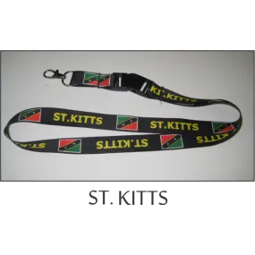 St Kitts Flags Lanyard