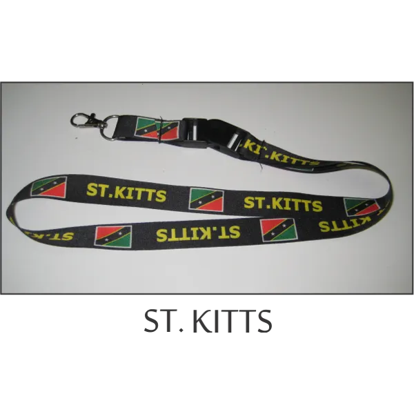 St Kitts Flags Lanyard