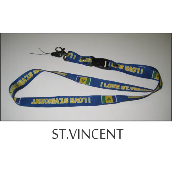 St Vincent Flags Lanyard