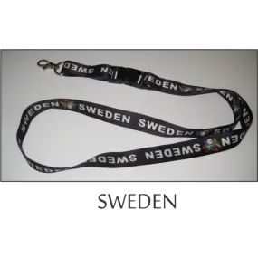 Sweden Flags Lanyard