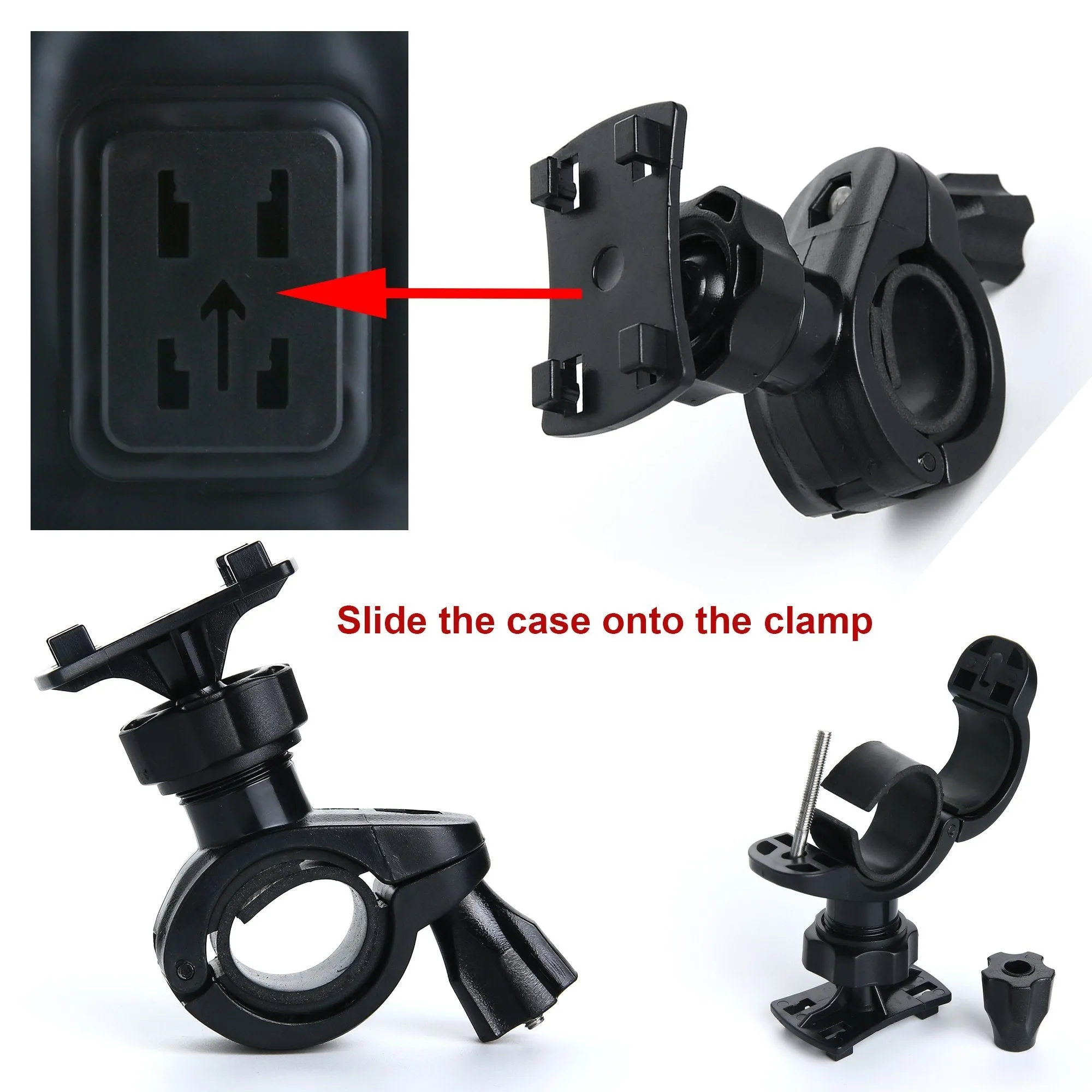 SwimCell Phone Holder Bike Waterproof Case - Handlebar Mount. (10cm x 16cm)