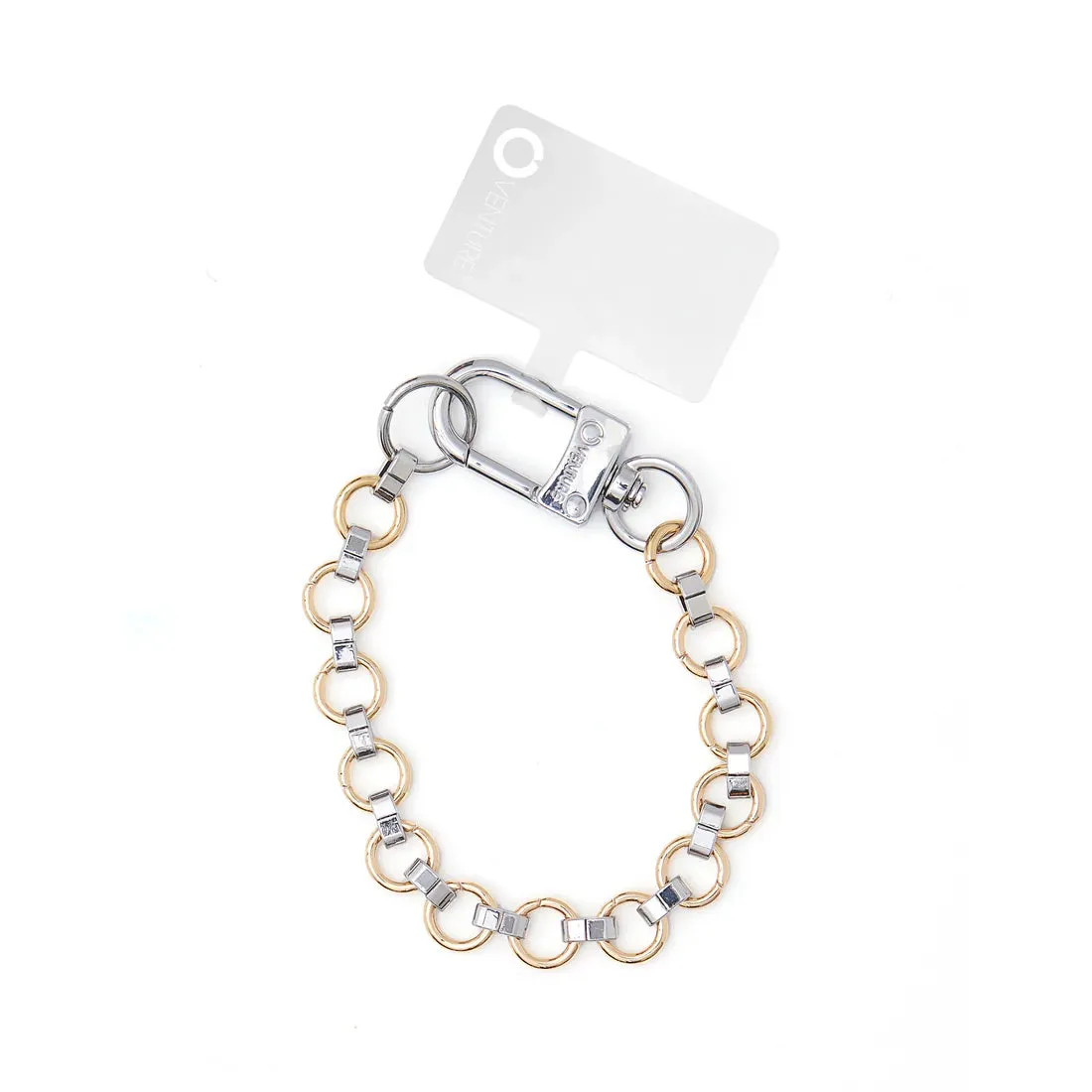 The Hook Me Up™ Chain Wristlet - Mixed Metal by O-Venture