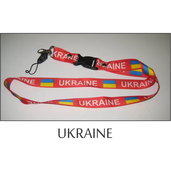 Ukraine Flags Lanyard