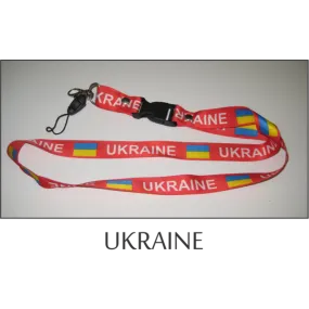 Ukraine Flags Lanyard