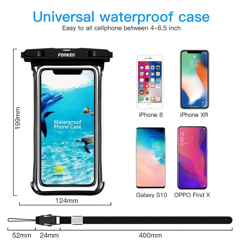 Universal Waterproof Mobile Phone Underwater Pouch