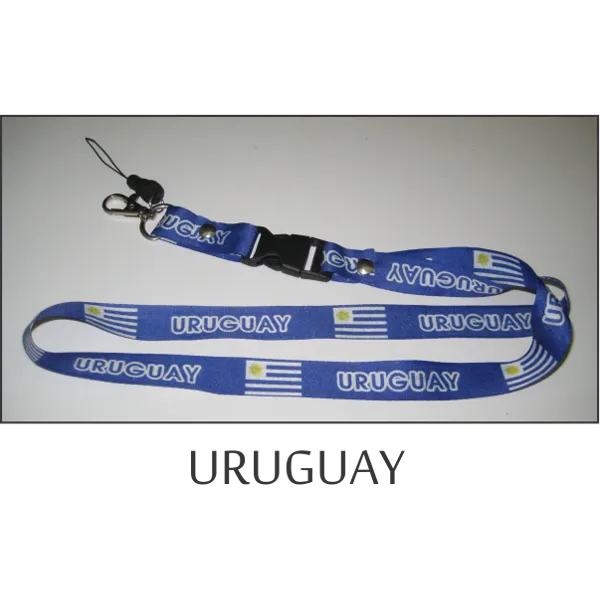 Uruguay Flags Lanyard